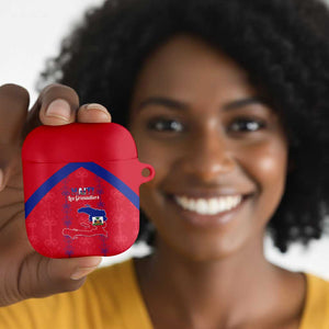 Haiti Football AirPods Case Les Grenadiers Veve Vodou Red