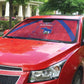 Haiti Football Auto Sun Shade Les Grenadiers Veve Vodou Red
