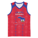 Custom Haiti Football Basketball Jersey Les Grenadiers Veve Vodou Red - African Pride