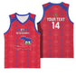 Custom Haiti Football Basketball Jersey Les Grenadiers Veve Vodou Red - African Pride