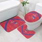 Haiti Football Bathroom Set Les Grenadiers Veve Vodou Red