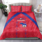 Haiti Football Bedding Set Les Grenadiers Veve Vodou Red - African Pride