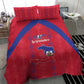 Haiti Football Bedding Set Les Grenadiers Veve Vodou Red - African Pride