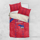 Haiti Football Bedding Set Les Grenadiers Veve Vodou Red - African Pride