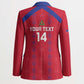 Custom Haiti Football Blazer Les Grenadiers Veve Vodou Red