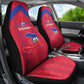Haiti Football Car Seat Cover Les Grenadiers Veve Vodou Red - African Pride