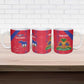 Custom Haiti Football Ceramic Mug Les Grenadiers Veve Vodou Red