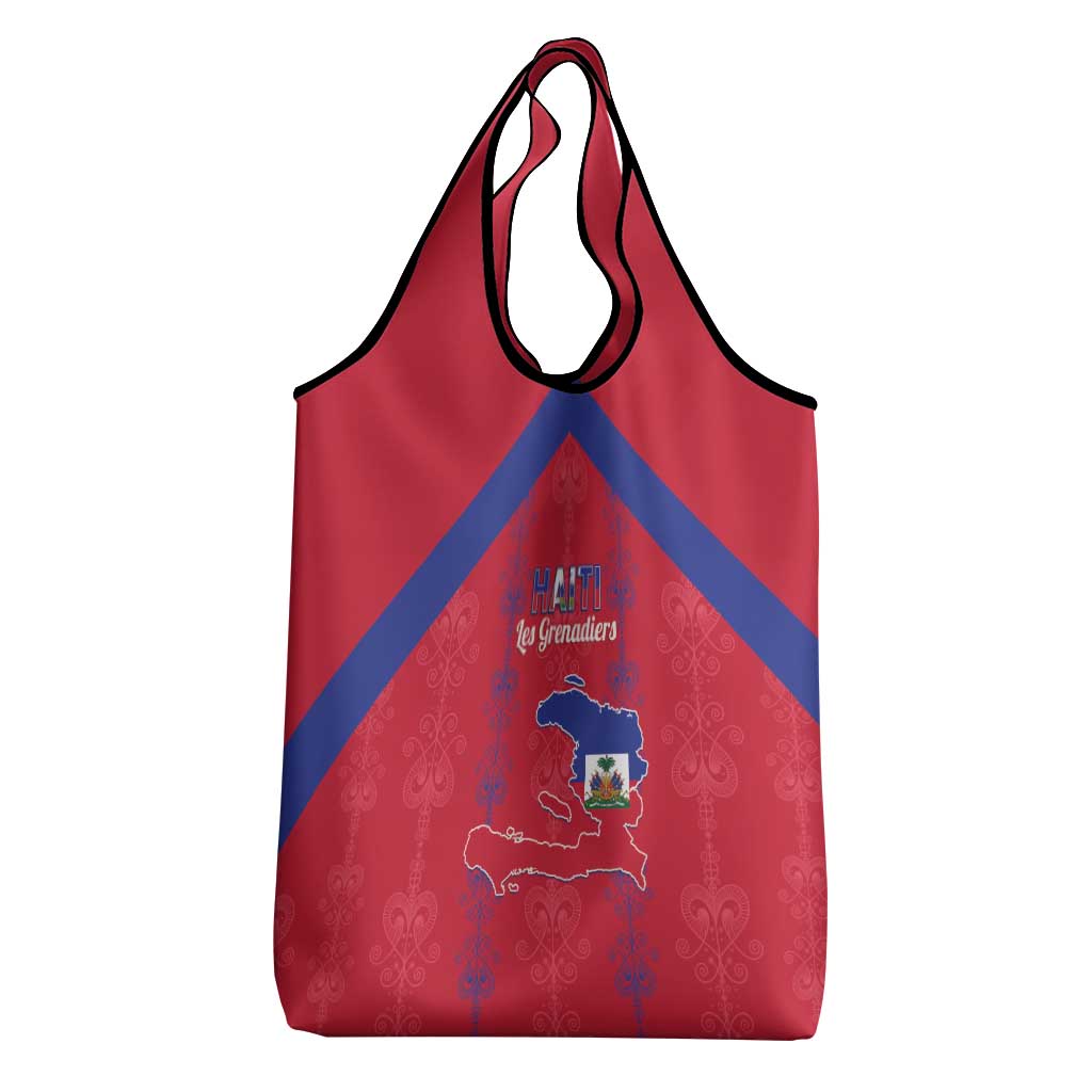 Haiti Football Grocery Bag Les Grenadiers Veve Vodou Red - African Pride