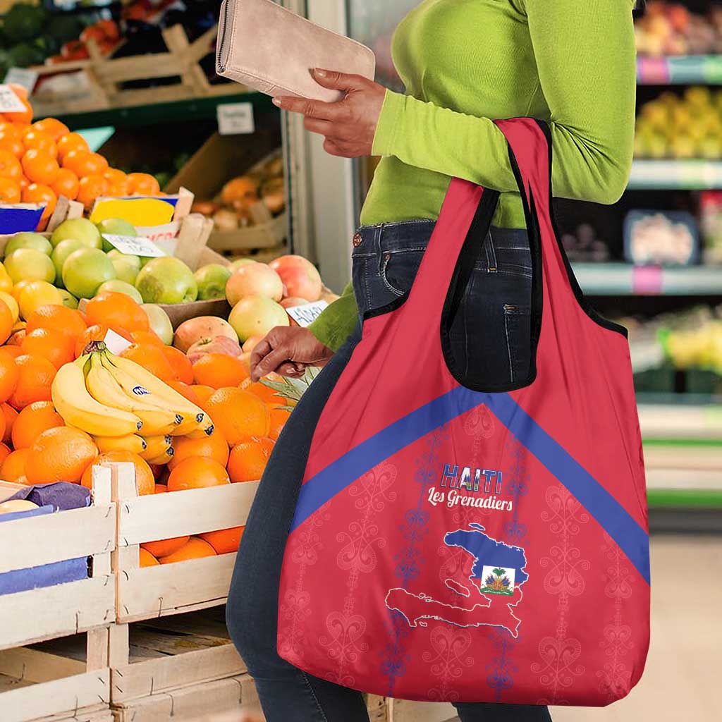 Haiti Football Grocery Bag Les Grenadiers Veve Vodou Red - African Pride