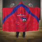 Haiti Football Hooded Blanket Les Grenadiers Veve Vodou Red - African Pride