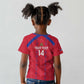 Custom Haiti Football Kid T shirt Les Grenadiers Veve Vodou Red - African Pride