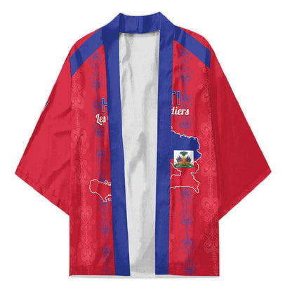 Custom Haiti Football Kimono Les Grenadiers Veve Vodou Red