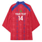 Custom Haiti Football Kimono Les Grenadiers Veve Vodou Red