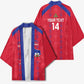 Custom Haiti Football Kimono Les Grenadiers Veve Vodou Red