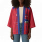 Custom Haiti Football Kimono Les Grenadiers Veve Vodou Red