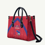Haiti Football Leather Bag Les Grenadiers Veve Vodou Red