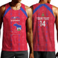 Custom Haiti Football Men Tank Top Les Grenadiers Veve Vodou Red - African Pride