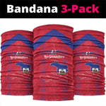 Haiti Football Neck Gaiter Les Grenadiers Veve Vodou Red - African Pride