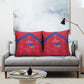 Haiti Football Pillow Cover Les Grenadiers Veve Vodou Red