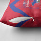 Haiti Football Pillow Cover Les Grenadiers Veve Vodou Red
