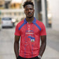 Custom Haiti Football Polo Shirt Les Grenadiers Veve Vodou Red - African Pride