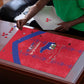 Haiti Football Puzzle Les Grenadiers Veve Vodou Red