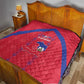 Haiti Football Quilt Les Grenadiers Veve Vodou Red - African Pride