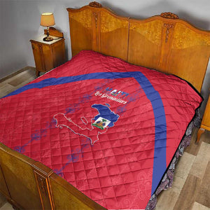 Haiti Football Quilt Les Grenadiers Veve Vodou Red - African Pride