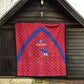 Haiti Football Quilt Les Grenadiers Veve Vodou Red - African Pride