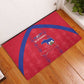 Haiti Football Rubber Doormat Les Grenadiers Veve Vodou Red - African Pride