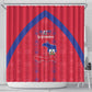 Haiti Football Shower Curtain Les Grenadiers Veve Vodou Red - African Pride