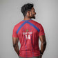 Custom Haiti Football T shirt Les Grenadiers Veve Vodou Red - African Pride
