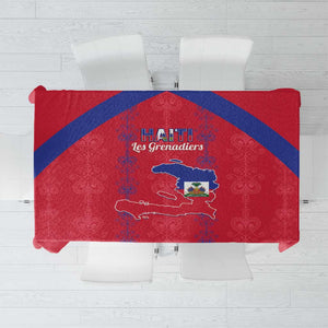 Haiti Football Tablecloth Les Grenadiers Veve Vodou Red - African Pride
