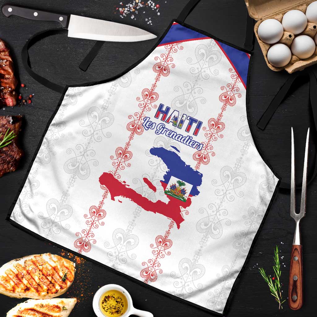 Haiti Football Apron Les Grenadiers Veve Vodou White