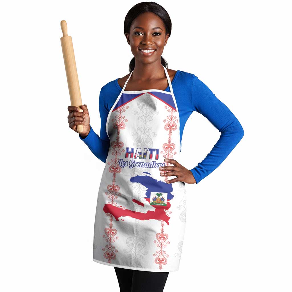 Haiti Football Apron Les Grenadiers Veve Vodou White