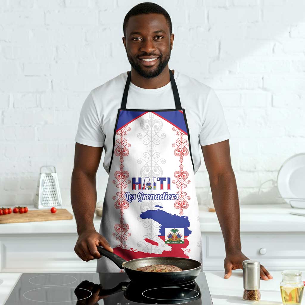 Haiti Football Apron Les Grenadiers Veve Vodou White