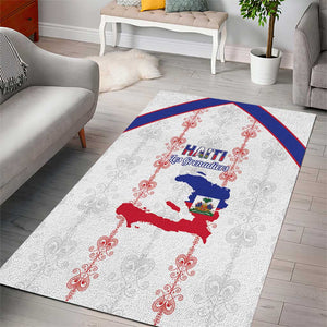 Haiti Football Area Rug Les Grenadiers Veve Vodou White - African Pride