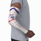 Custom Haiti Football Arm Sleeves Les Grenadiers Veve Vodou White