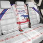 Haiti Football Back Car Seat Cover Les Grenadiers Veve Vodou White - African Pride