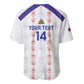 Custom Haiti Football Baseball Jersey Les Grenadiers Veve Vodou White - African Pride