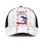Haiti Football Baseball Net Cap Les Grenadiers Veve Vodou White - African Pride