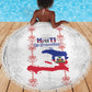 Haiti Football Beach Blanket Les Grenadiers Veve Vodou White - African Pride