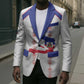 Custom Haiti Football Blazer Les Grenadiers Veve Vodou White