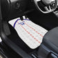 Custom Haiti Football Car Mats Les Grenadiers Veve Vodou White - African Pride