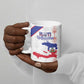 Custom Haiti Football Ceramic Mug Les Grenadiers Veve Vodou White