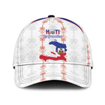 Haiti Football Classic Cap Les Grenadiers Veve Vodou White - African Pride