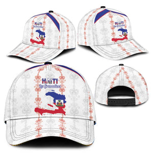 Haiti Football Classic Cap Les Grenadiers Veve Vodou White - African Pride
