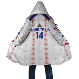 Custom Haiti Football Cloak Les Grenadiers Veve Vodou White