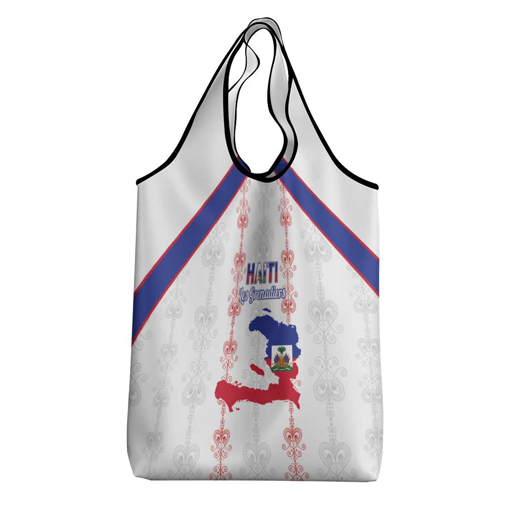 Haiti Football Grocery Bag Les Grenadiers Veve Vodou White - African Pride