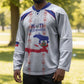 Custom Haiti Football Hockey Jersey Les Grenadiers Veve Vodou White